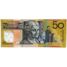 AUSTRALIA 1995 . FIFTY 50 DOLLAR BANKNOTE . EVANS/FRASER . LAST PREFIX VG95